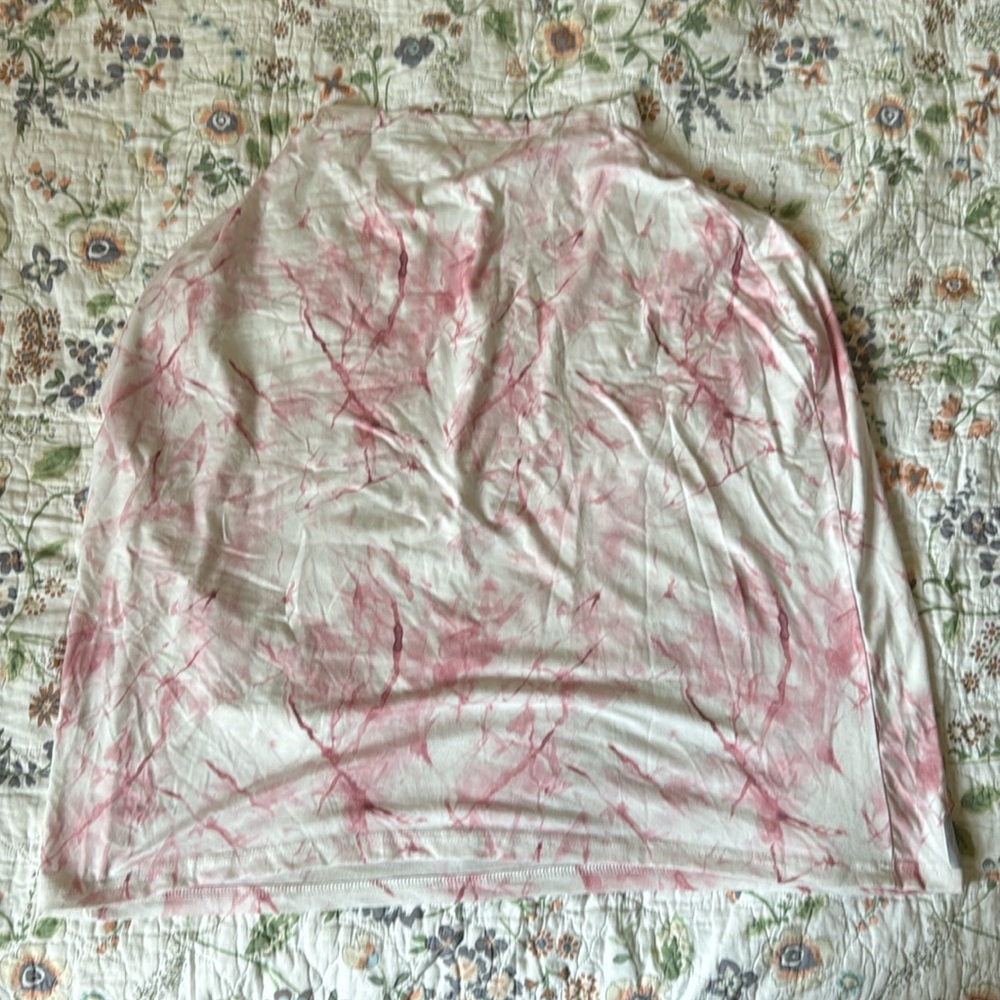 Copper Pearl Nursing Cover/Baby Car Seat Canopy - White and pink Granite
